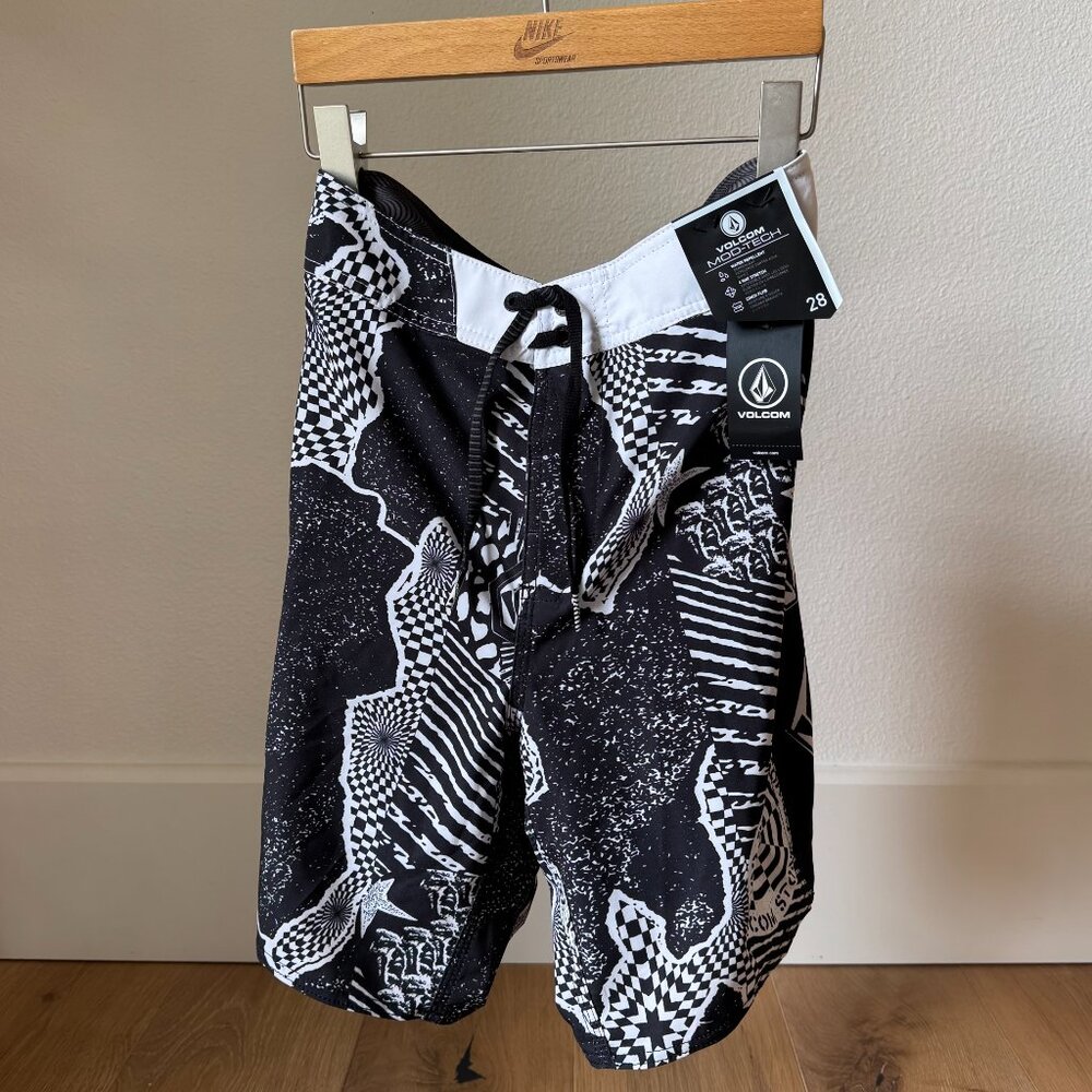 VOLCOM 19" SWIM SHORTS BOARD SHORTS BOTTOMS SWIMSUIT TRUNKS BOYS MENS  28- 14/16